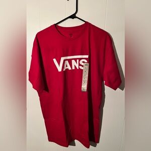 Large Red Vans Tee